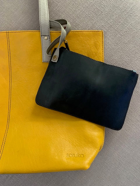 Soruka Shoulder Tote Bag Mustard & Nude