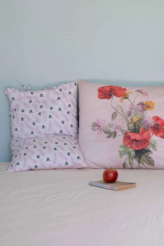 .Lazybones Fernly pillowcase set with ties