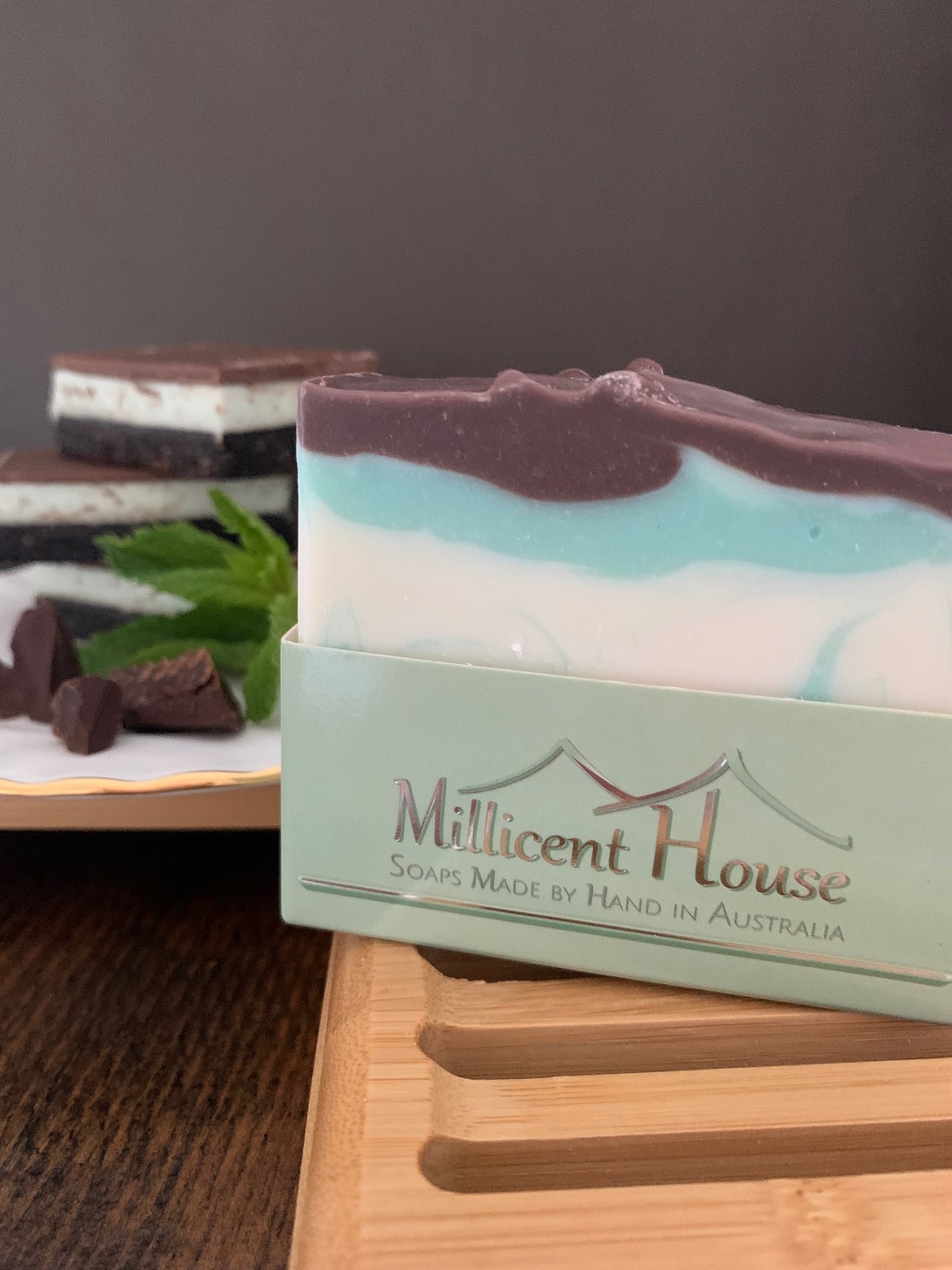 Handmade Soap Mint Slice
