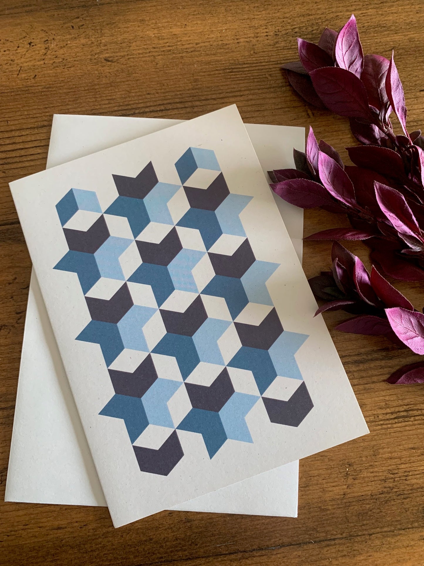 Geometric Stars Greeting Card