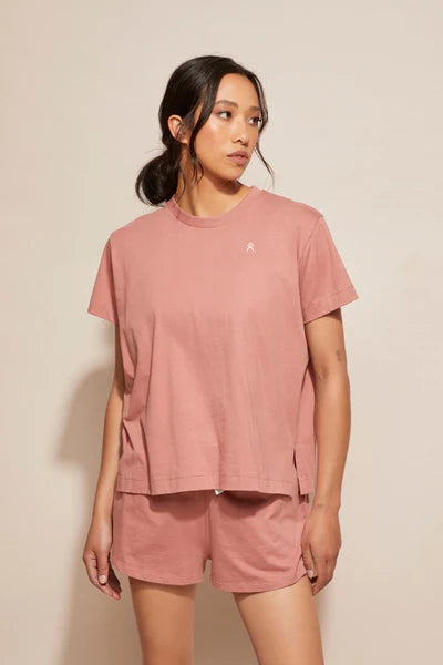 . D K Active Side Swipe Tee Coral