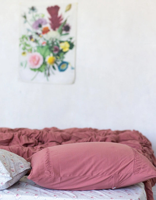 Lazybones Rosette Cedar Pillowcase set