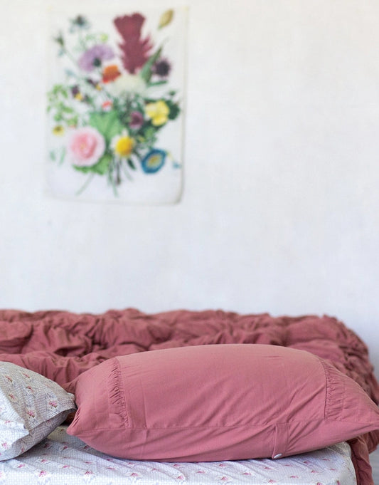Lazybones Rosette Cedar Pillowcase set