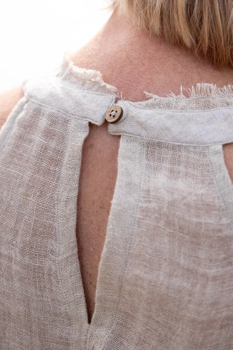 Eadie Lifestyle Natural Linen Top
