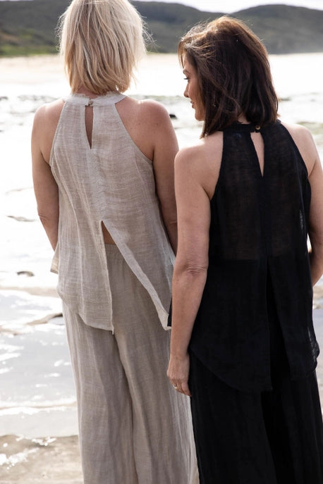 Eadie Lifestyle Natural Linen Top