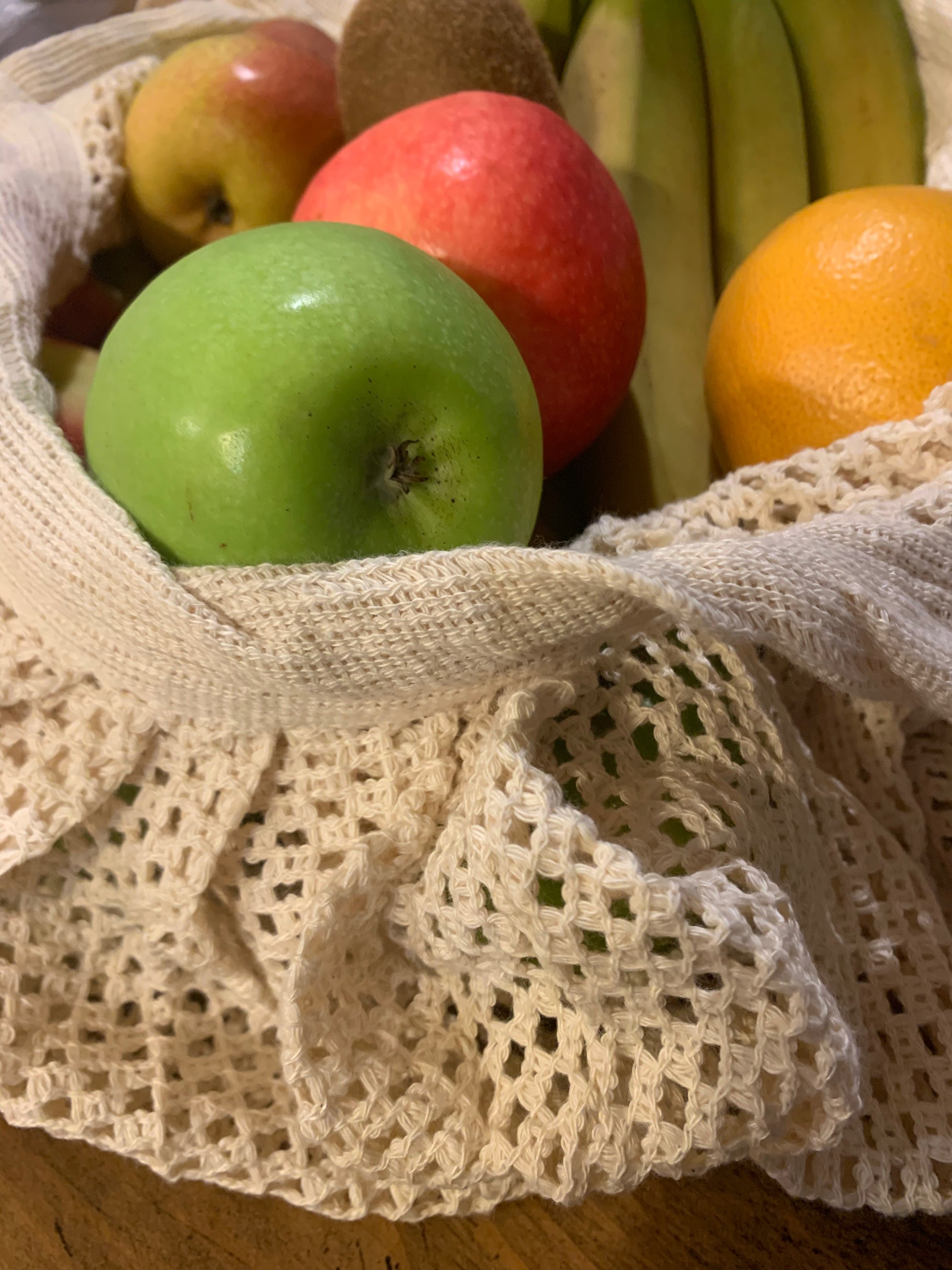 Organic Cotton Star Net Farmers Market Bag - Main Image