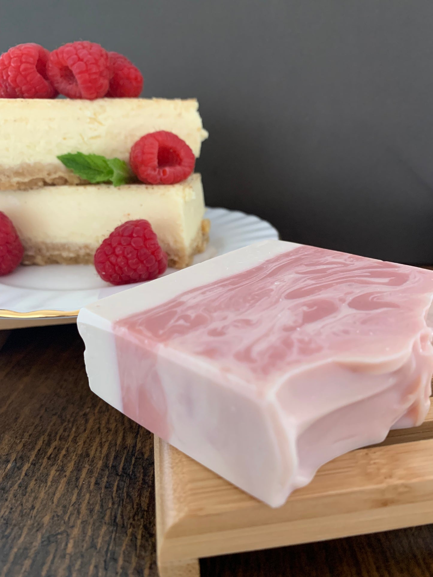 Handmade Soap Raspberry Cheesecake