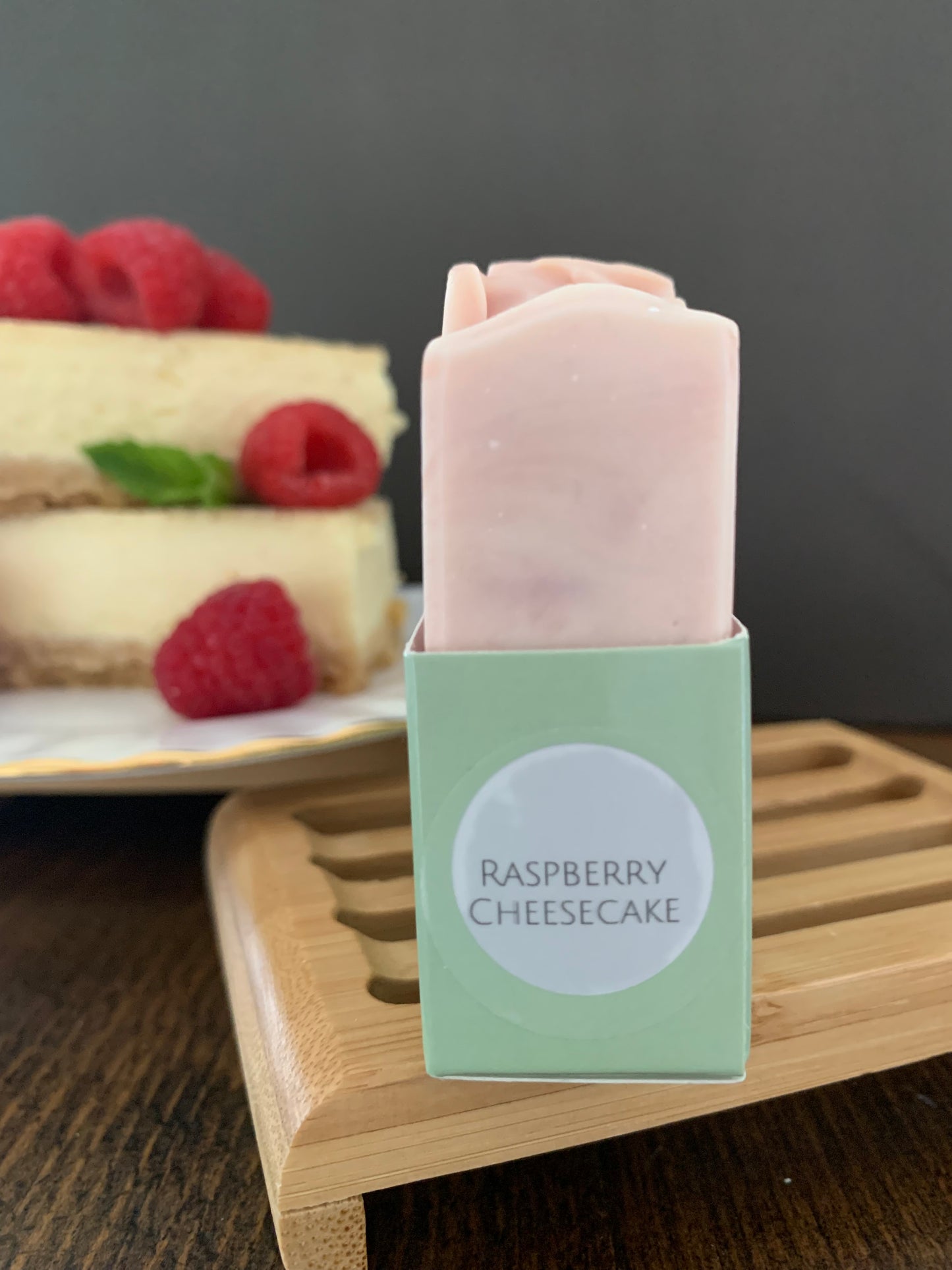 Handmade Soap Raspberry Cheesecake