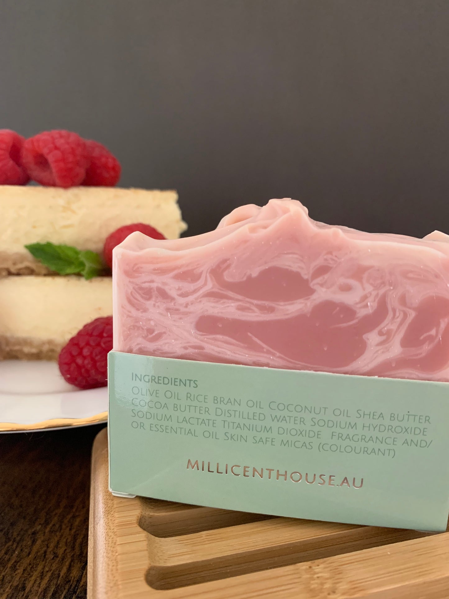 Handmade Soap Raspberry Cheesecake